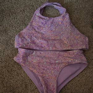 Purple Speckled Bikini Set